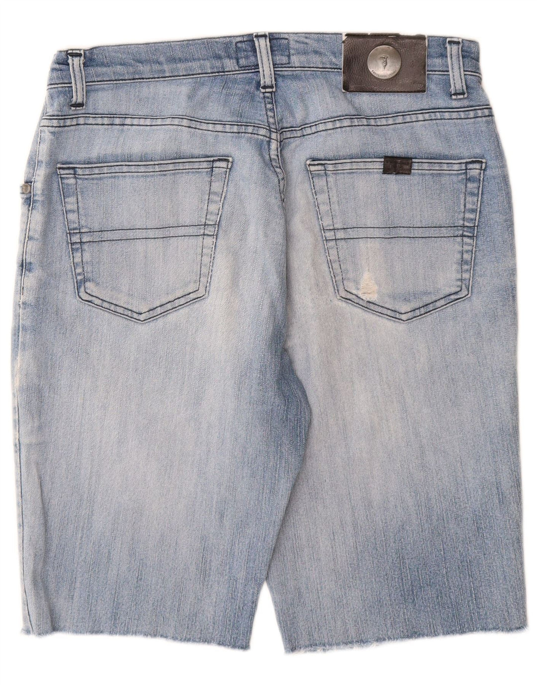 Trussardi Short En Jean W30 Bleu Moyen Coton Homme