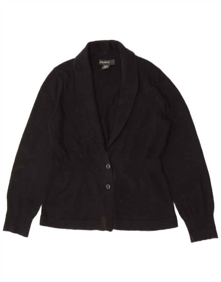Eddie Bauer Cardigan pour femme en coton noir moyen UK 14