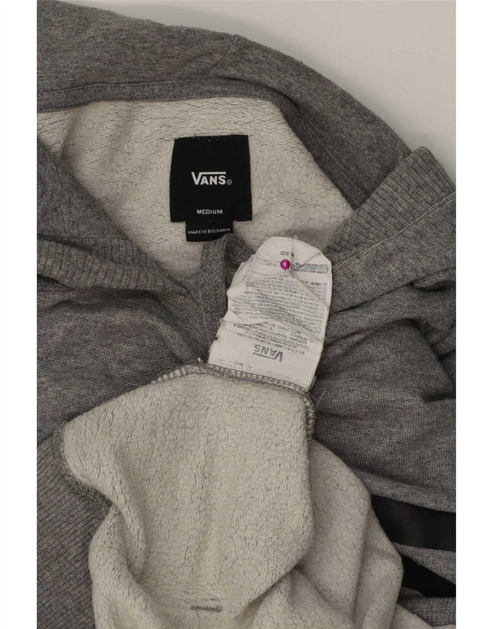Vans Pull à capuche graphique homme gris moyen coton