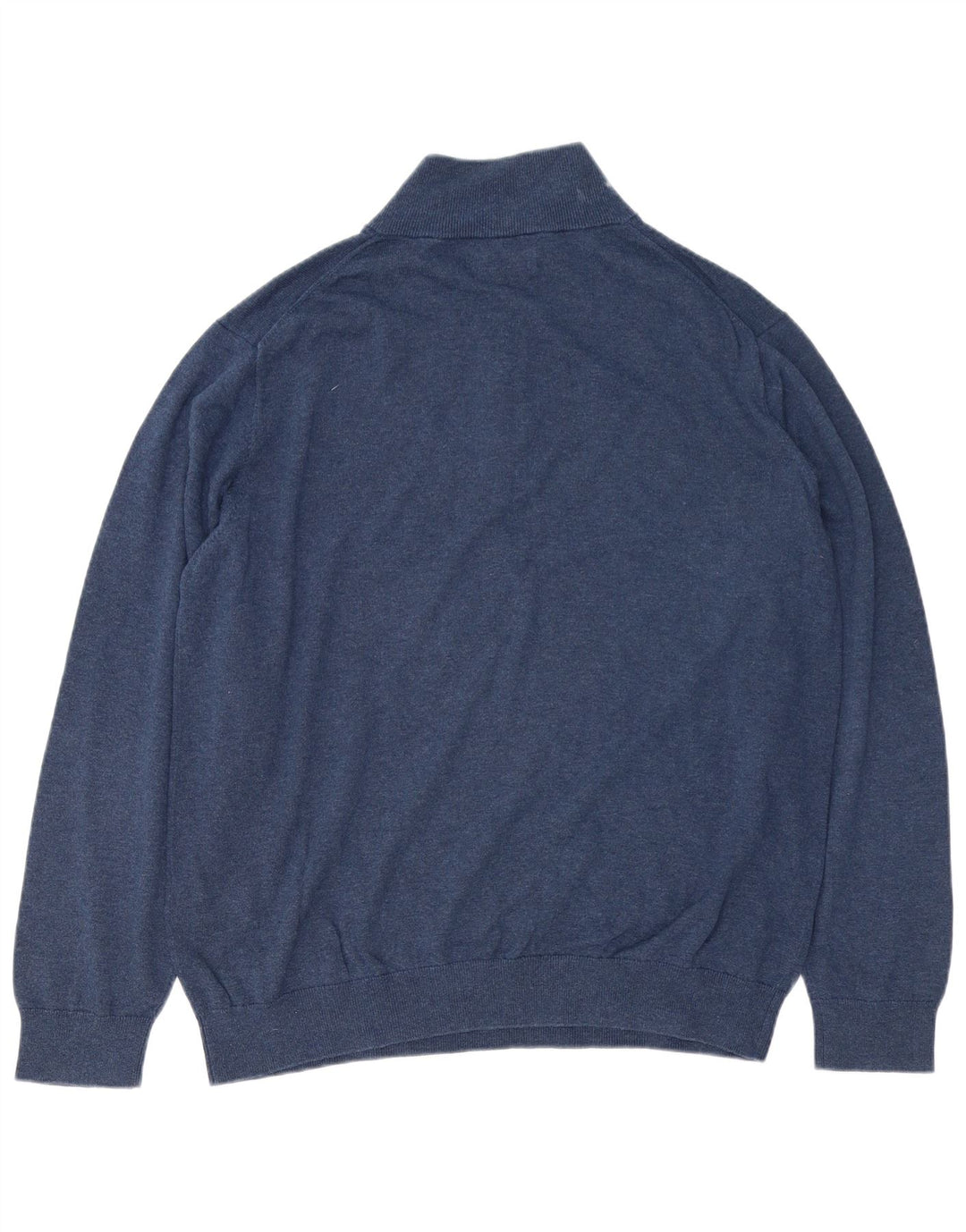 Gant Pull col zippé homme 2XL bleu marine coton