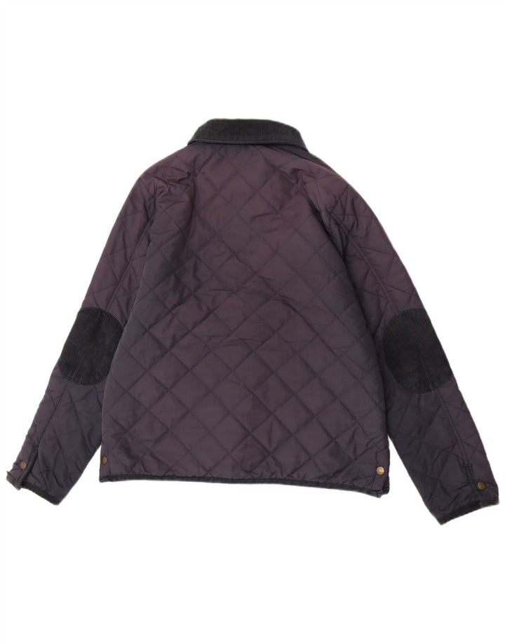 Jack Wills Veste matelassée pour femme UK 14 Large Bleu Marine Nylon