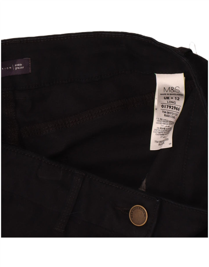 Marks & Spencer Pantalon cargo slim pour femme UK 12 Medium W30 L29 Bleu marine