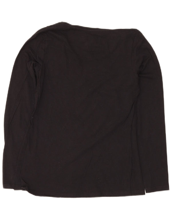 LOTTO Haut à manches longues pour femme UK 10 Small Noir Coton