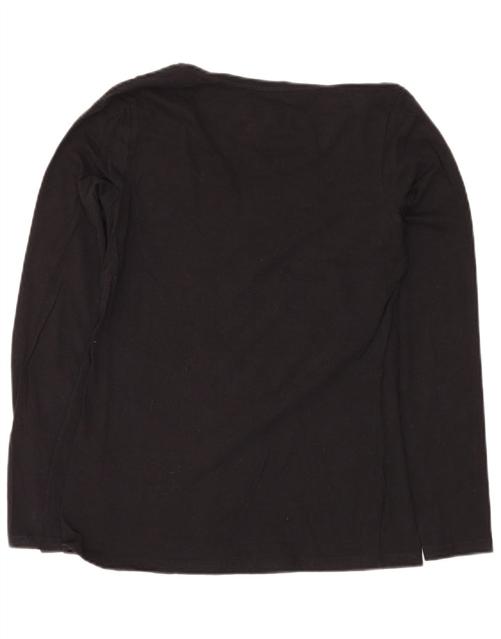 LOTTO Haut à manches longues pour femme UK 10 Small Noir Coton
