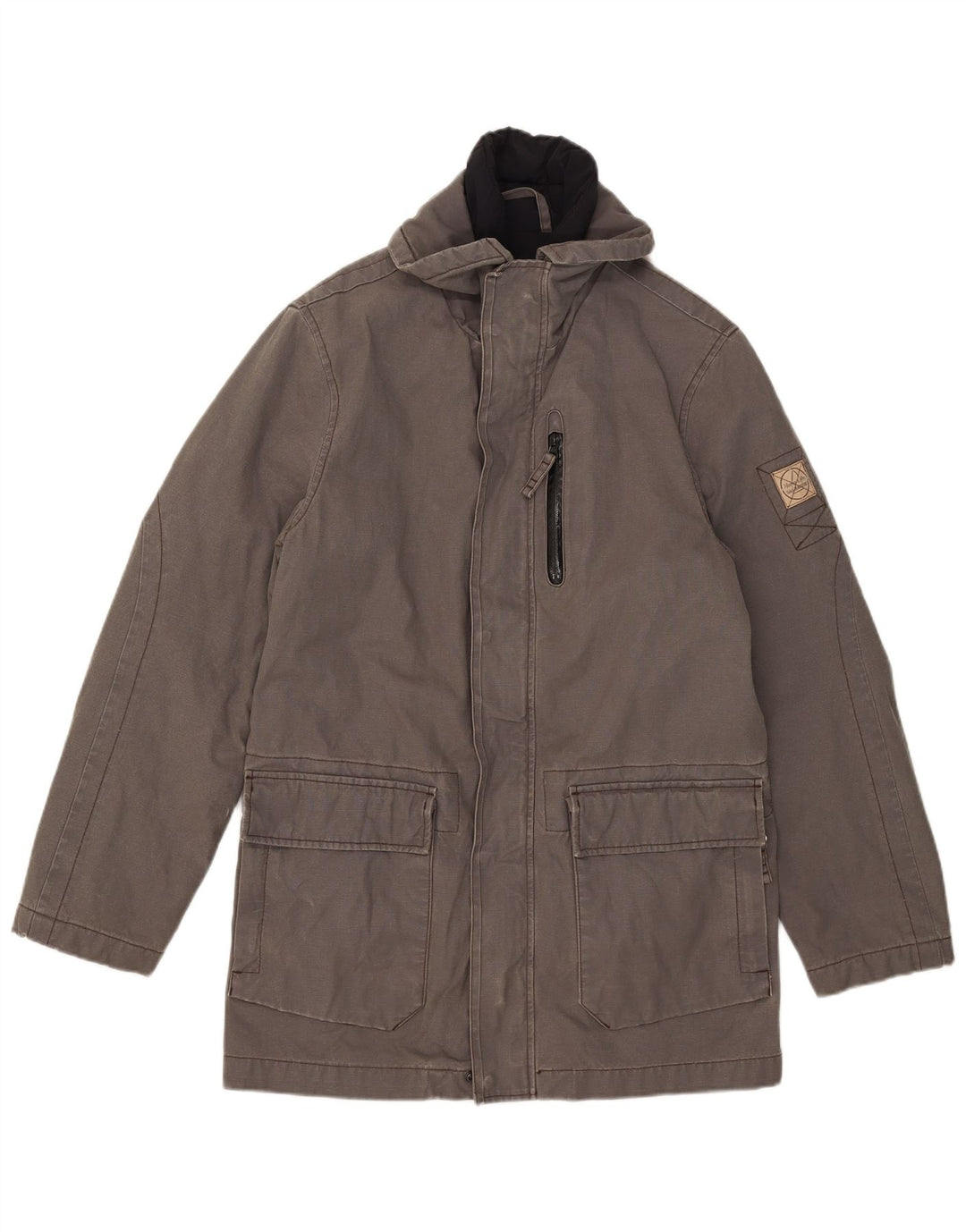 Murphy & Nye Veste Parka Homme UK 38 Coton Gris Moyen