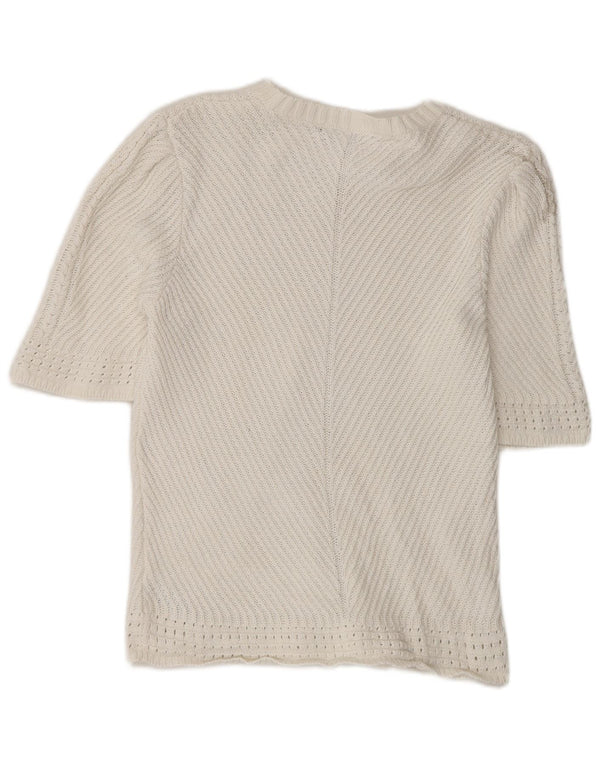 Marks & Spencer Pull col bateau pour femme UK 14 Medium Off White