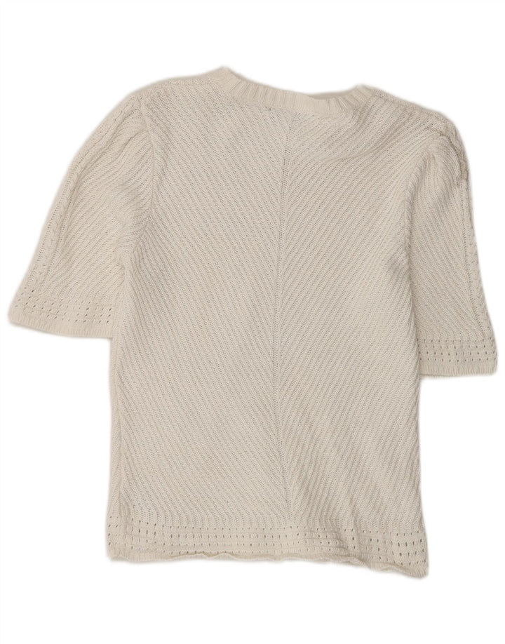 Marks & Spencer Pull col bateau pour femme UK 14 Medium Off White