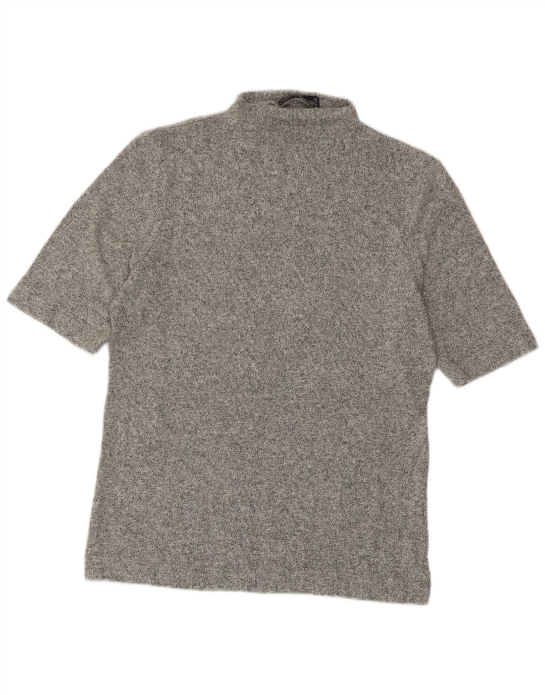 Marks & Spencer T-Shirt Femme UK 12 Gris Moyen Moucheté