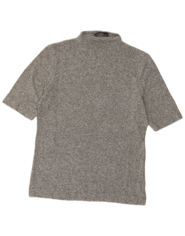 Marks & Spencer T-Shirt Femme UK 12 Gris Moyen Moucheté