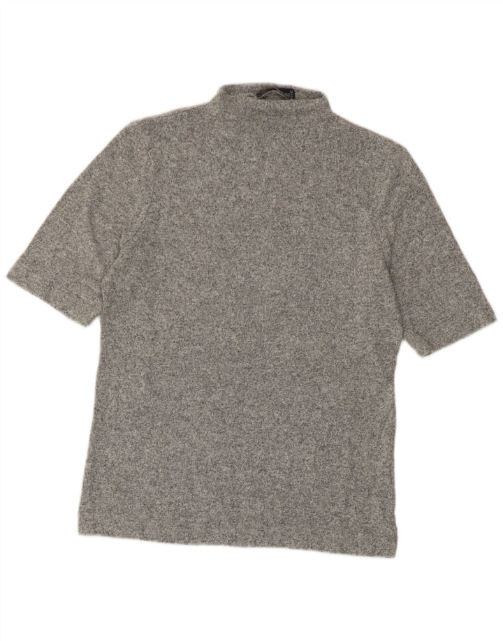 Marks & Spencer T-Shirt Femme UK 12 Gris Moyen Moucheté
