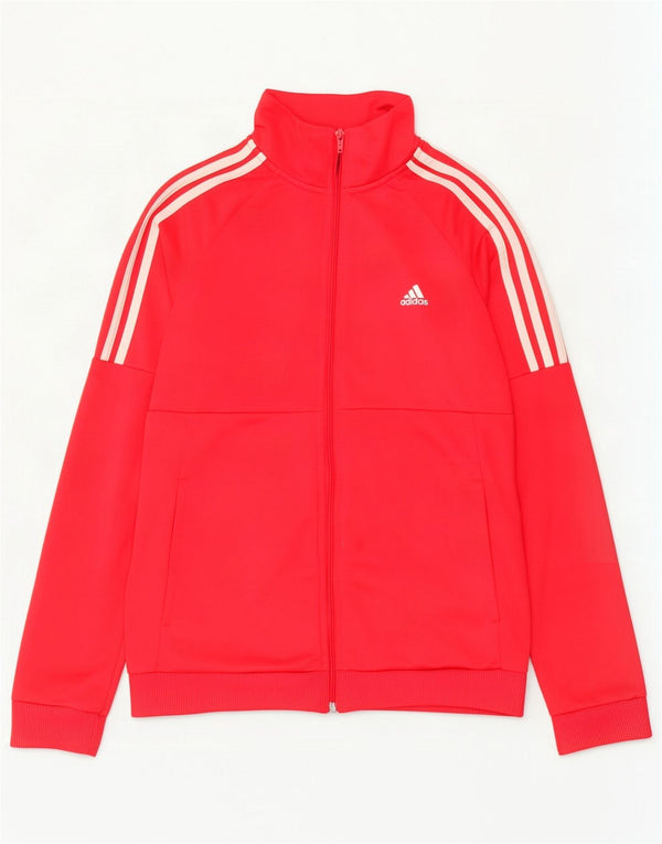 Adidas Veste de survêtement pour femme UK 12/14 Rouge moyen Polyester