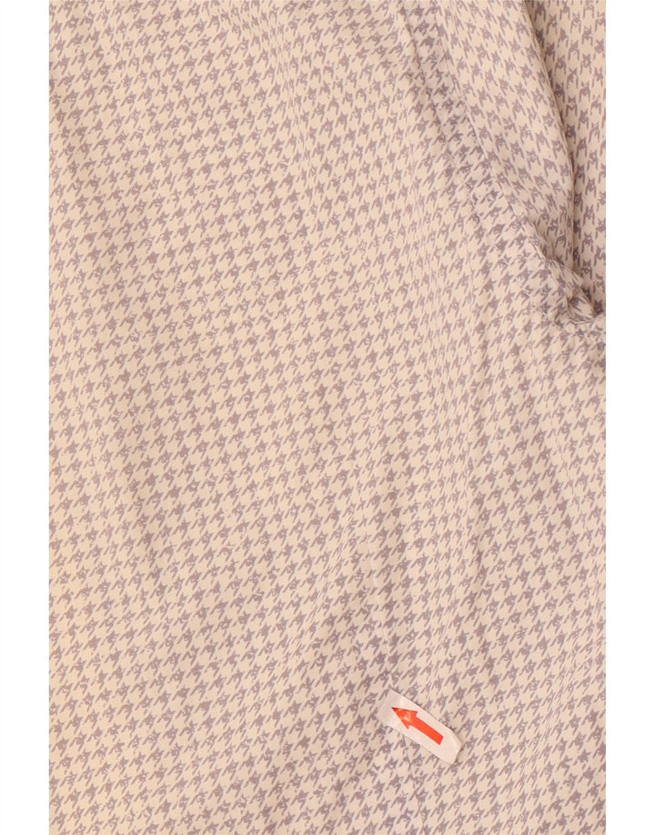 Hugo Boss Chemise Slim Fit petit pied-de-poule blanc