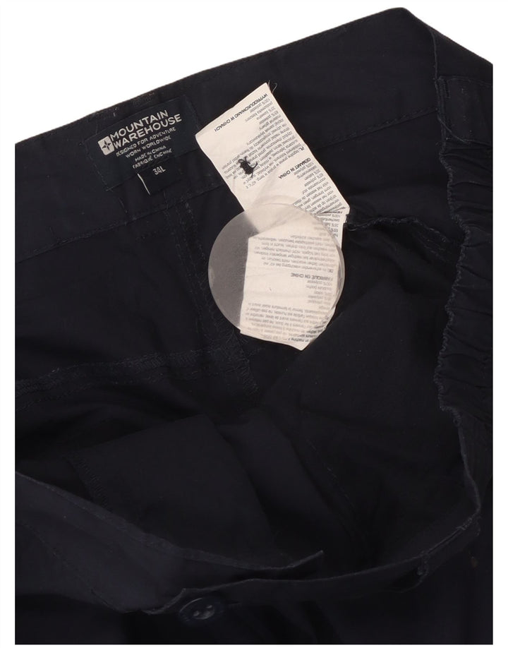 Mountain Warehouse Pantalon Cargo Droit Femme W36 L34 Bleu Marine