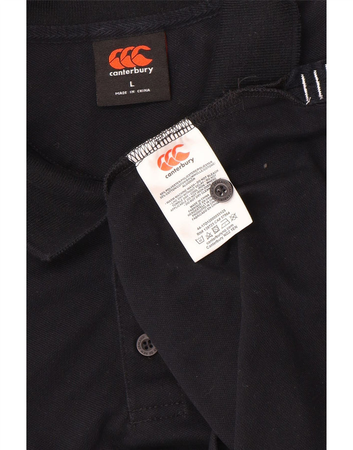 Canterbury Polo Homme Grand Noir Polyester