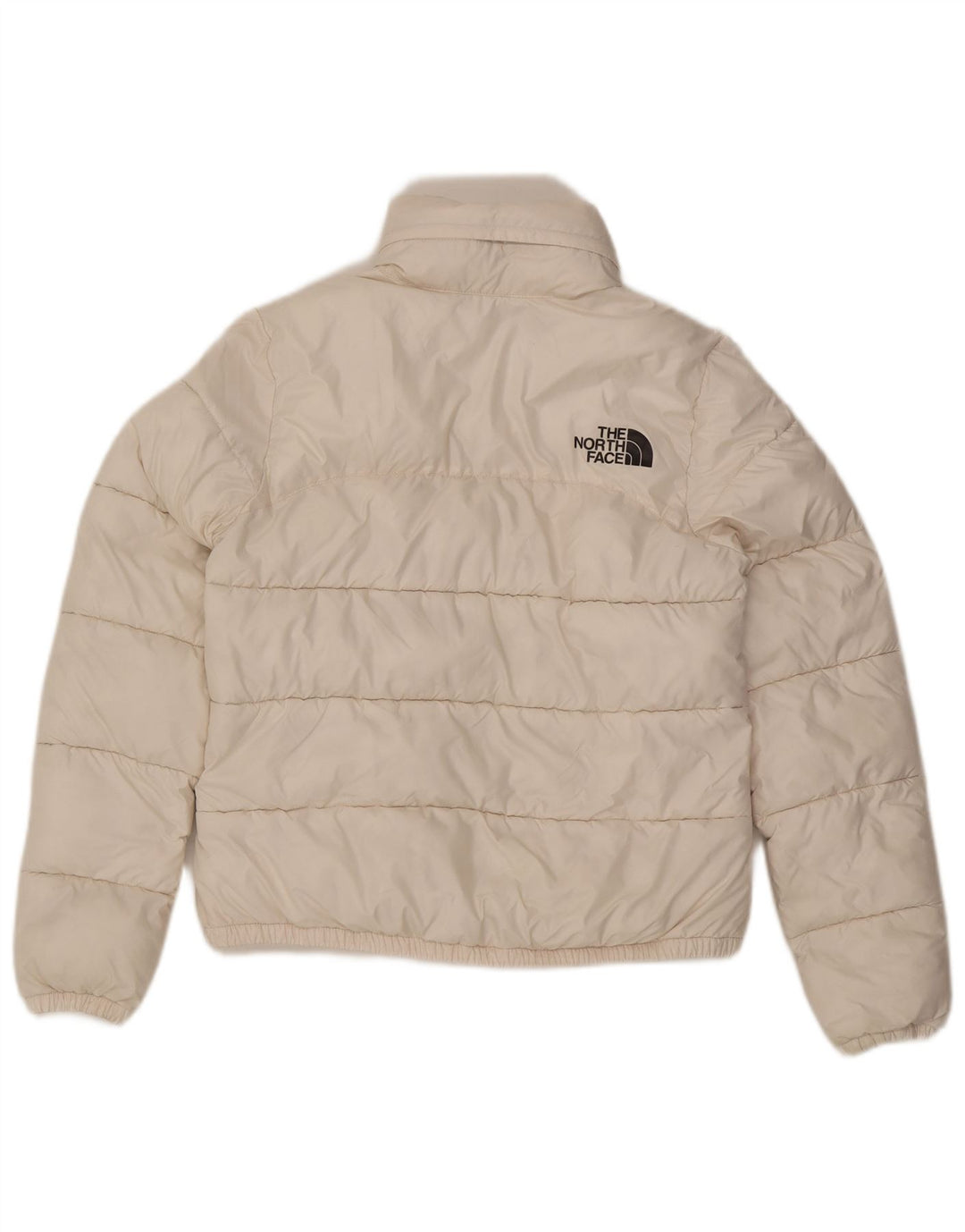The North Face Veste matelassée à capuche pour femme UK 10 Small Blanc Polyester