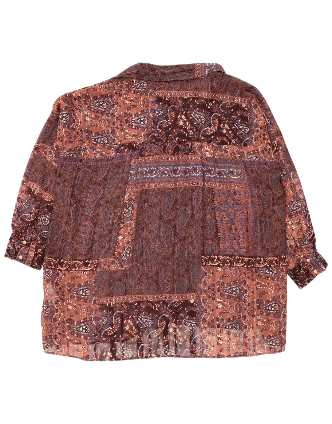 Zara Chemisier surdimensionné pour femme UK 14 Medium Multicolore Paisley
