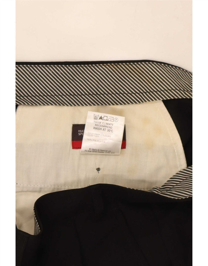 Marks & Spencer Pantalon de costume pour homme W40 L33 Noir Polyester