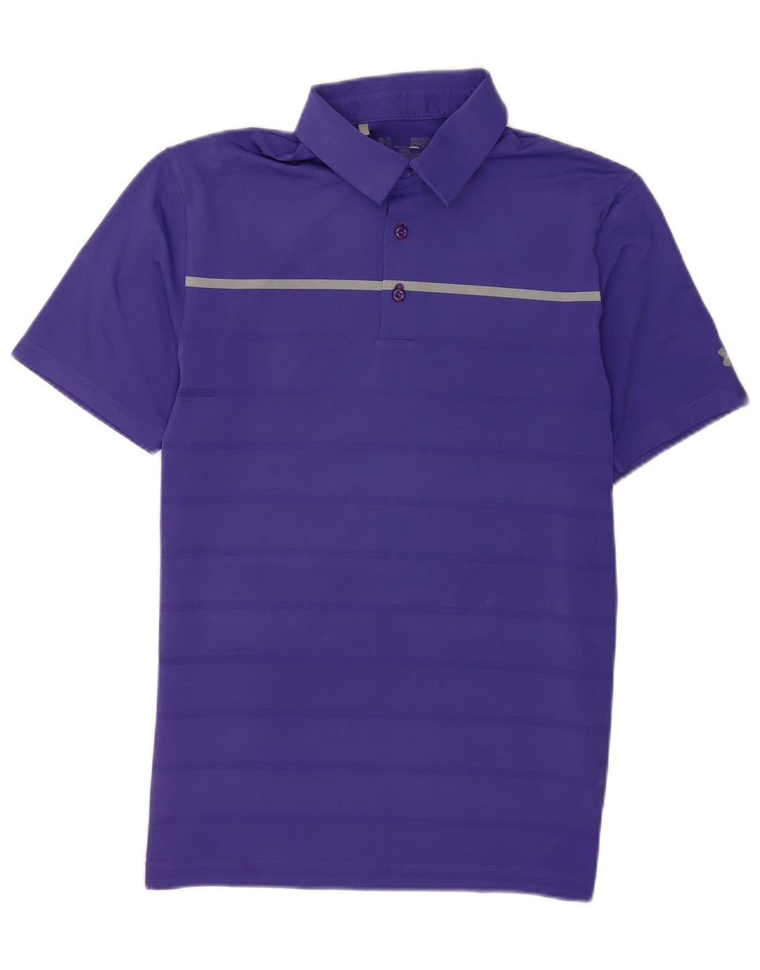 Under Armour Polo Homme Petit Violet Rayé Polyester