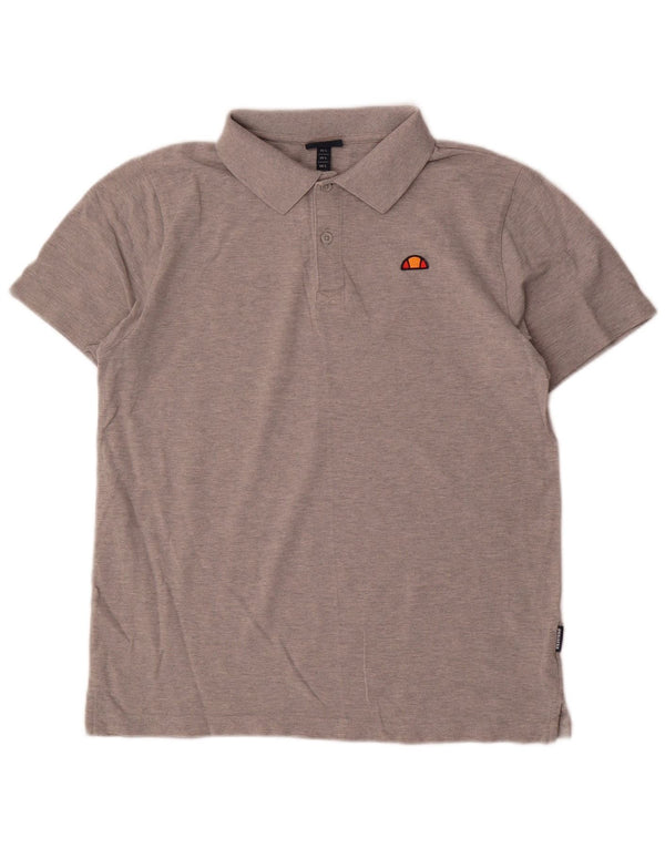 Ellesse Polo Femme UK 16 Large Gris Coton