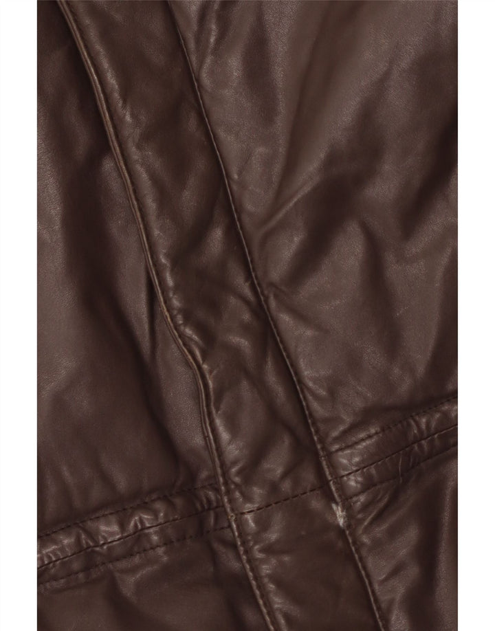Monpel Veste en cuir homme IT 48 Cuir marron moyen