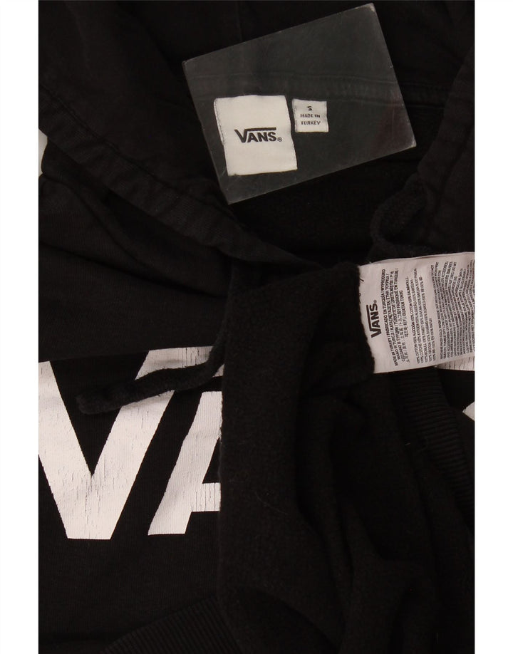 Vans Pull à capuche graphique pour homme Petit coton noir