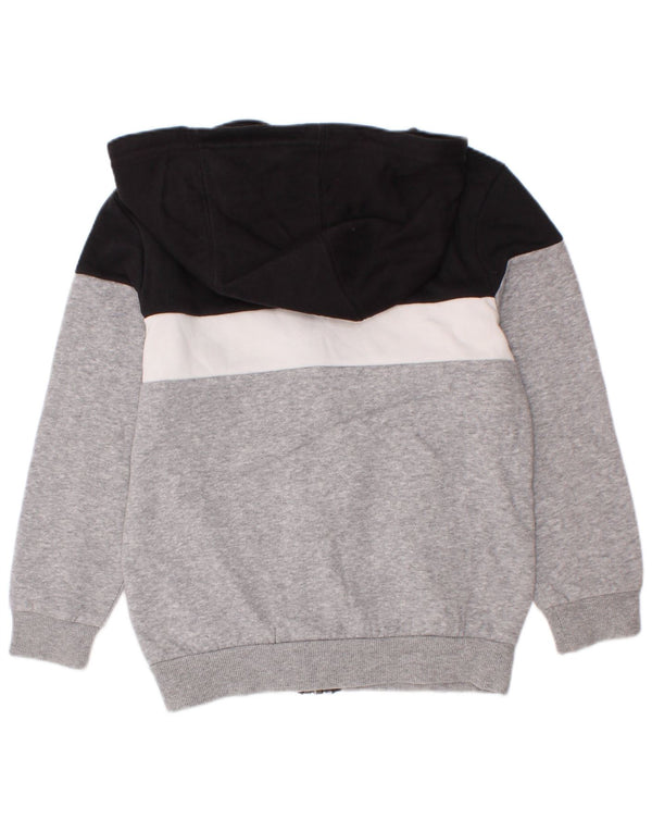 Adidas Pull à capuche zippé Manchester United pour garçon 6-7 ans Gris Colorblock