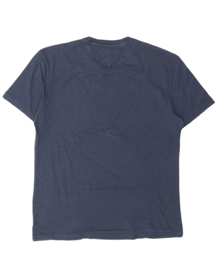 TOMMY HILFIGER T-Shirt Regular Fit Graphique Homme Bleu Marine Moyen