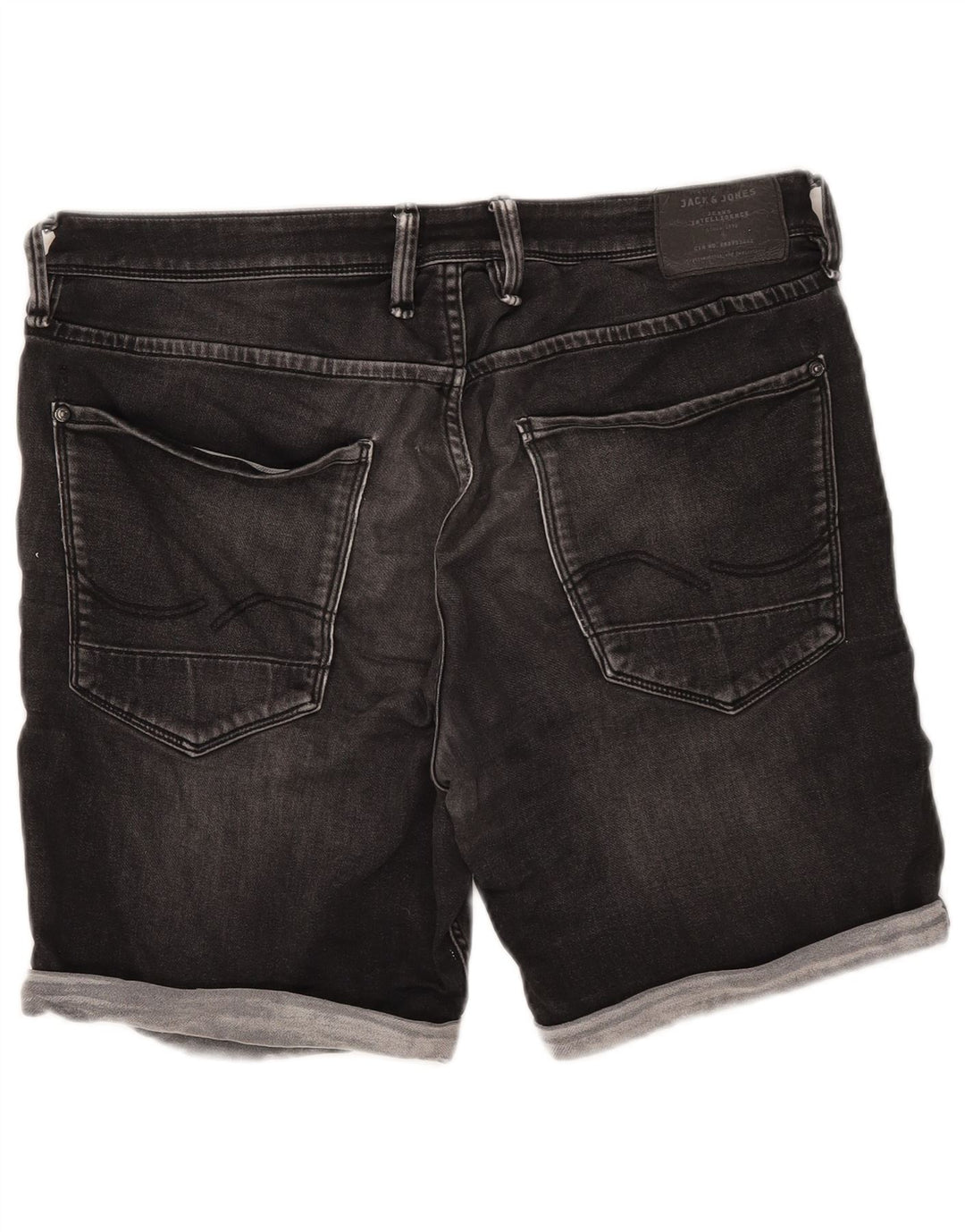 Jack & Jones Short en jean coupe classique pour homme XL W38 Gris Coton