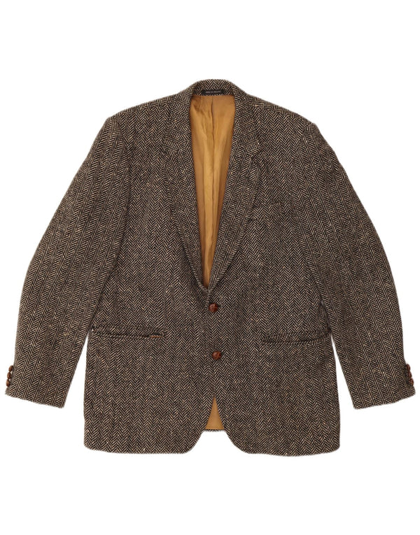 GERRARD MARLBORO Veste blazer en tweed Donegal pour homme UK 38 Marron moyen