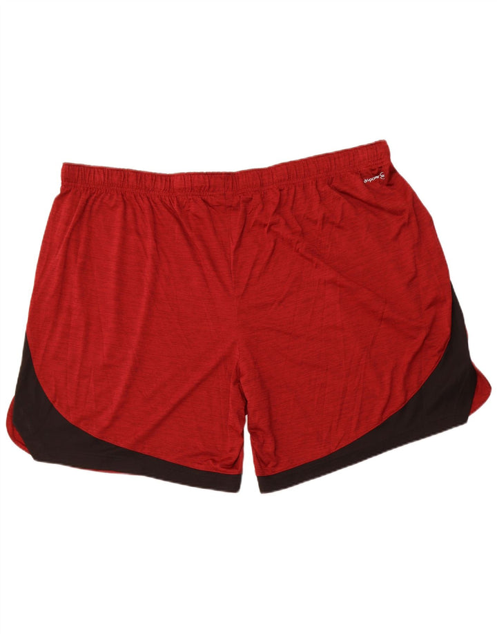 RUSSELL ATHLETIC Short de sport Dri-Power pour homme 3XL Rouge Colorblock