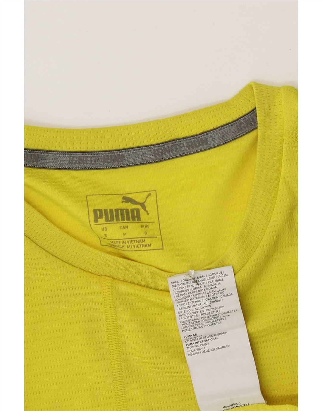 Puma T-Shirt Homme Petit Jaune Polyester