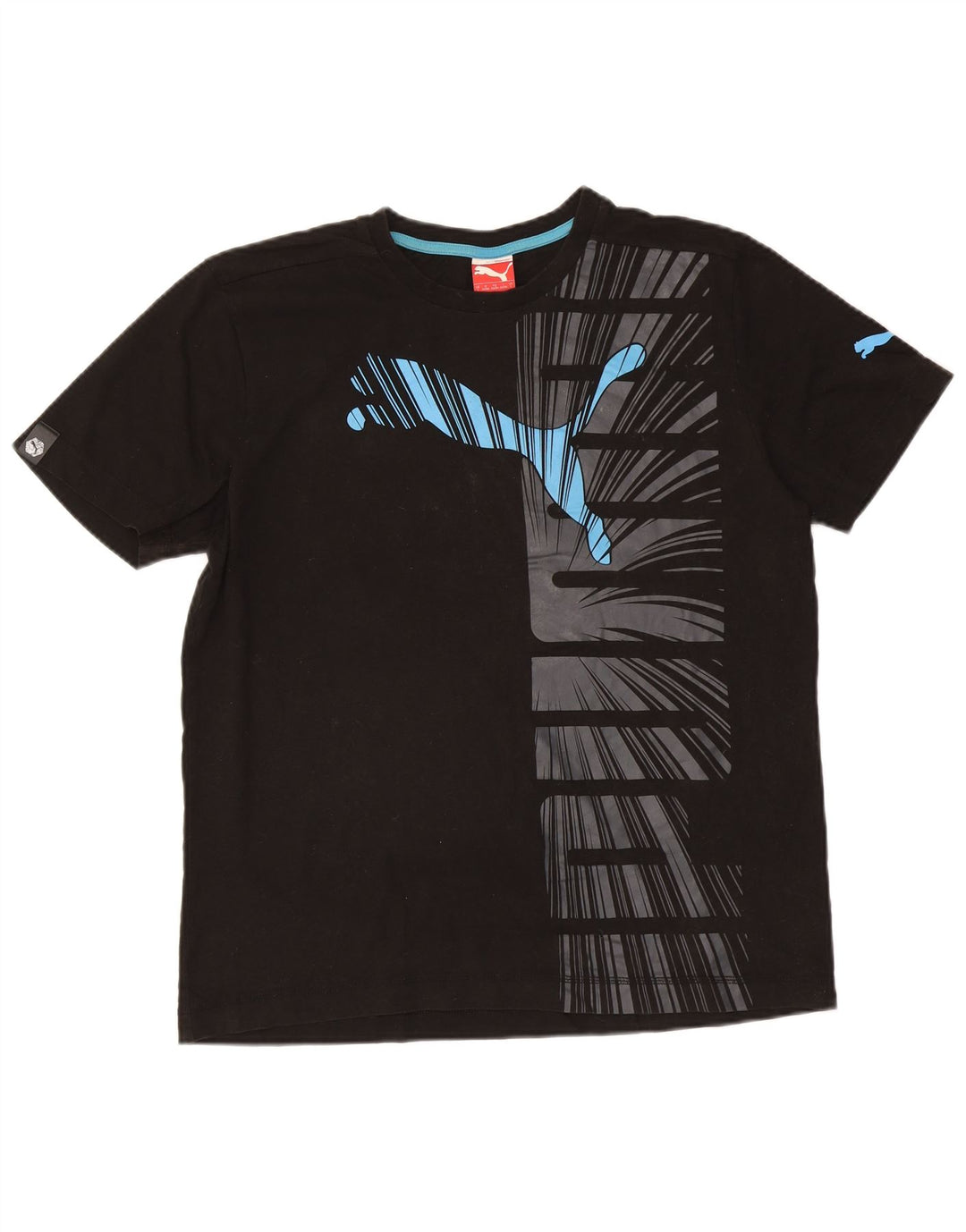 Puma T-shirt graphique pour hommes, grand, noir, coton