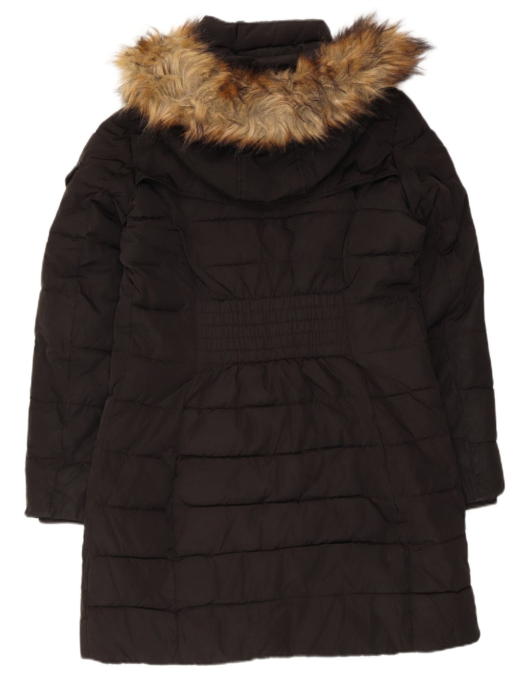 Michael Kors Manteau rembourré à capuche pour femme UK 14 Medium Noir Polyester