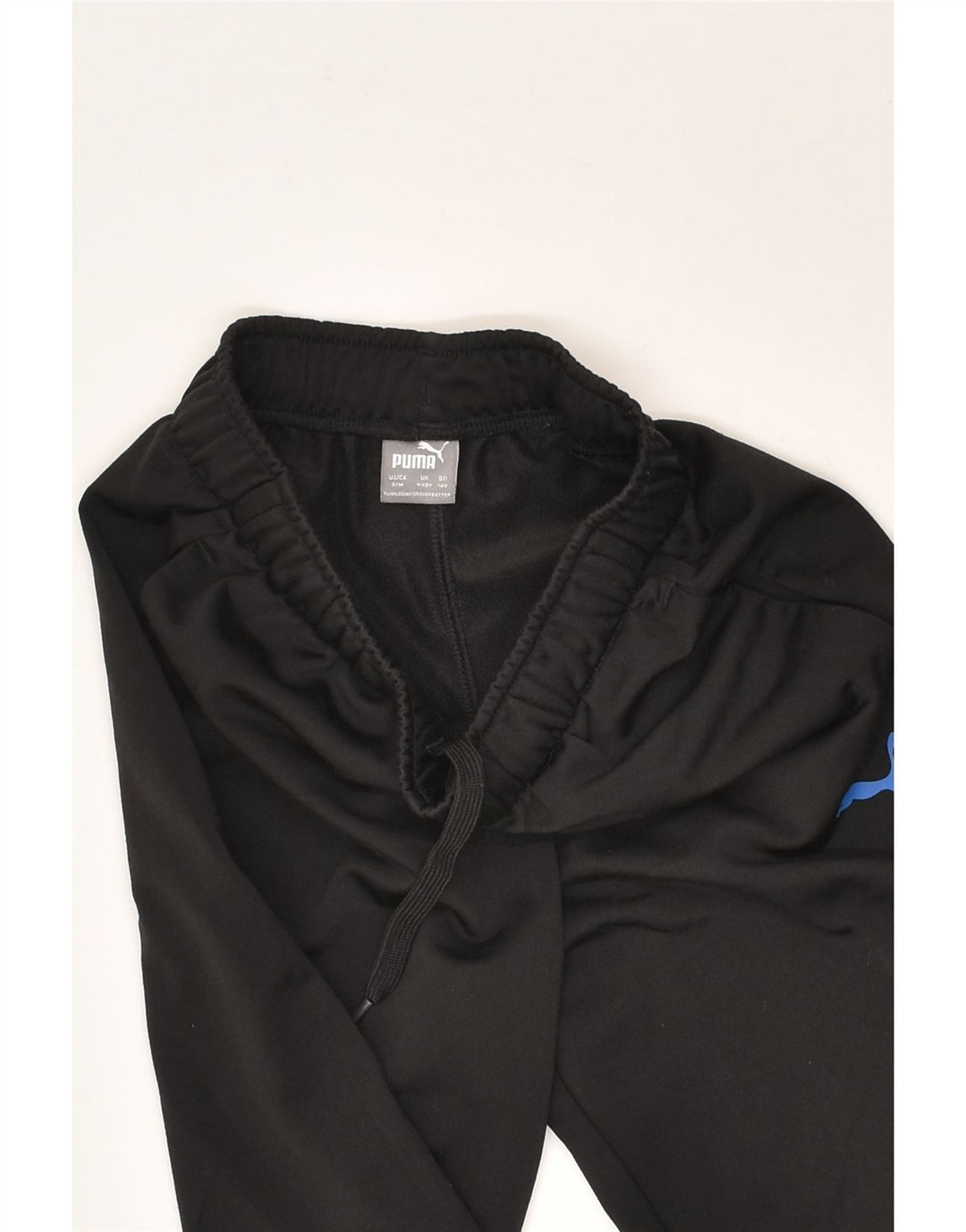 PUMA Boys Tracksuit Trousers 9-10 Years Black Polyester | Vintage Puma | Thrift | Second-Hand Puma | Used Clothing | Messina Hembry 