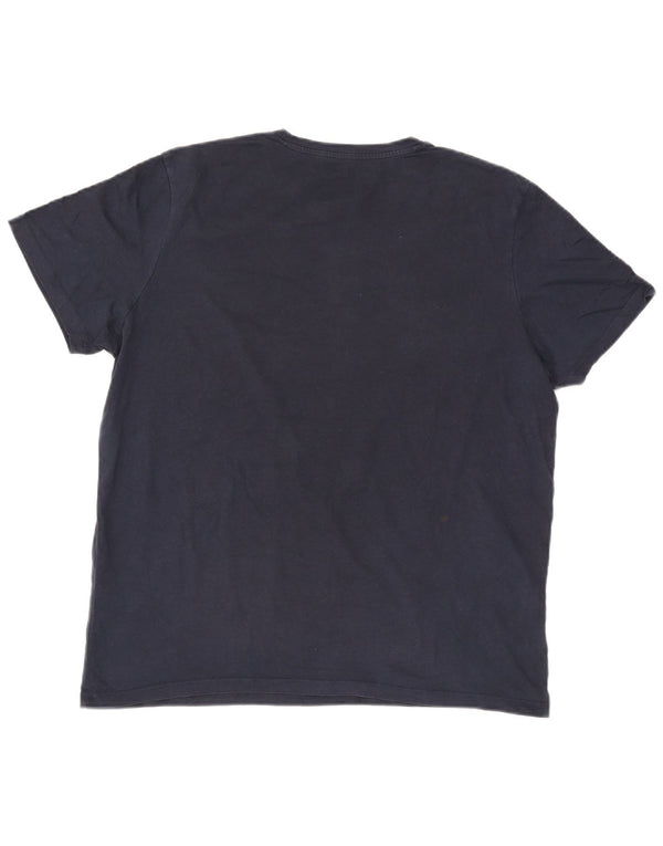 Jack & Jones T-Shirt Homme Top XL Bleu Marine Coton