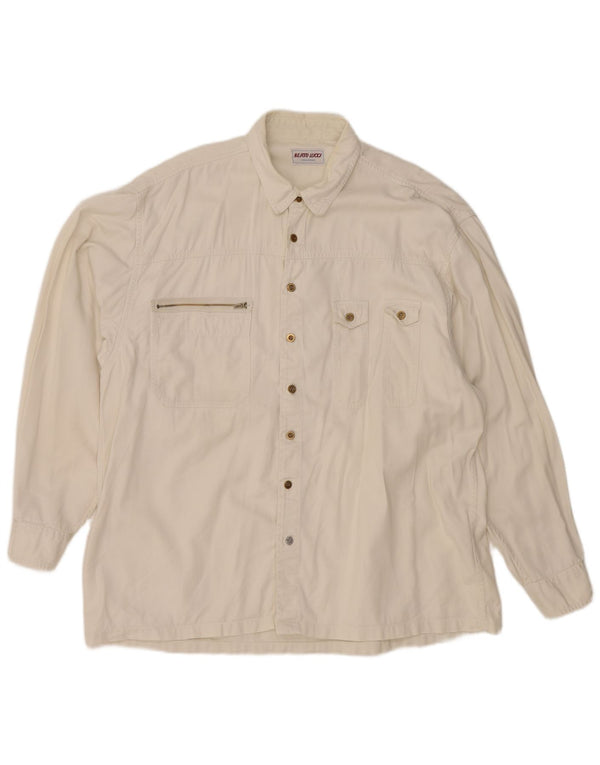 Berto Lucci Chemise En Jean XL Coton Blanc |