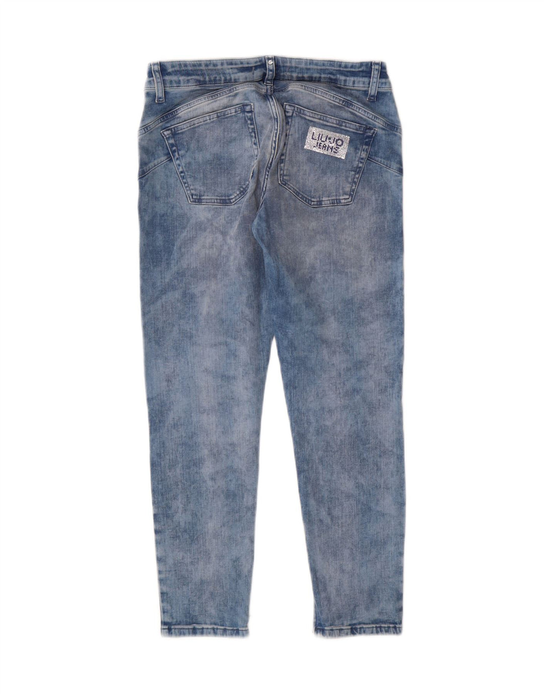 Liu Jo Jean slim délavé à l'acide pour femme W30 L25 Bleu coton