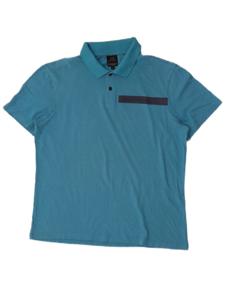 Armani Exchange Polo Homme Bleu Moyen