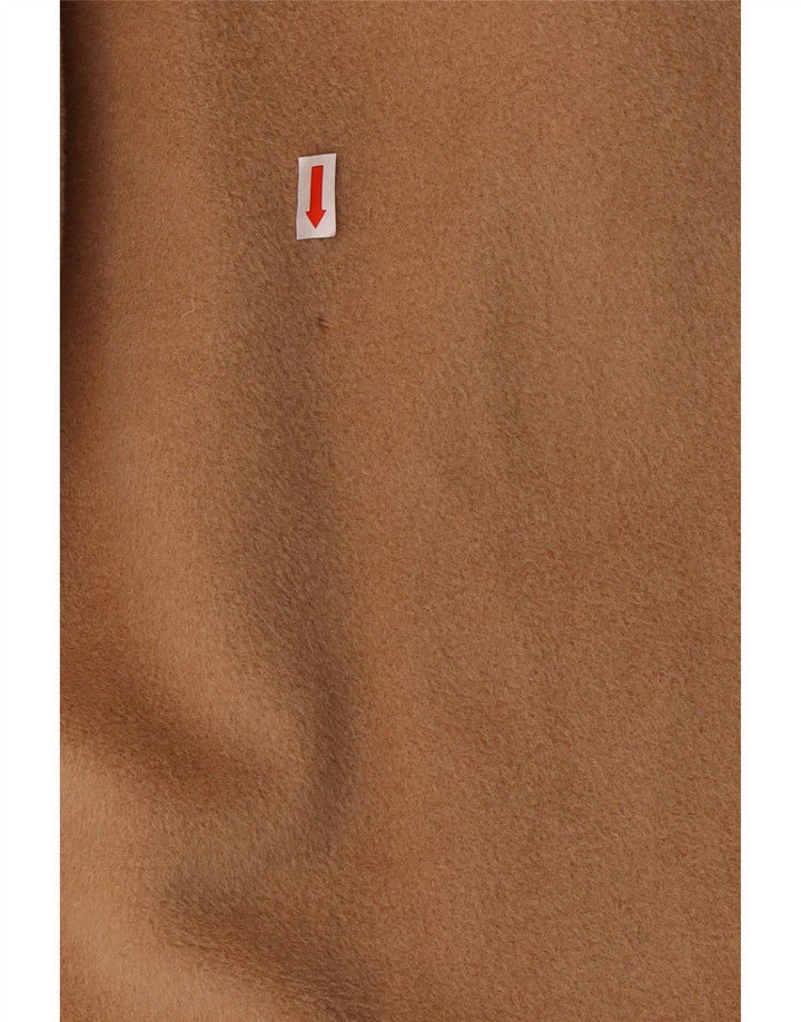 MARELLA Manteau double boutonnage pour femme UK 12 Beige moyen en laine vierge classique