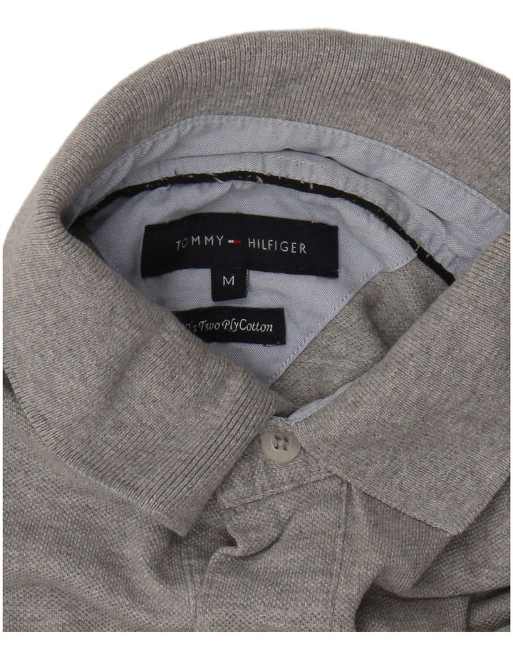 Tommy Hilfiger Polo Homme Gris Moyen Moucheté Coton