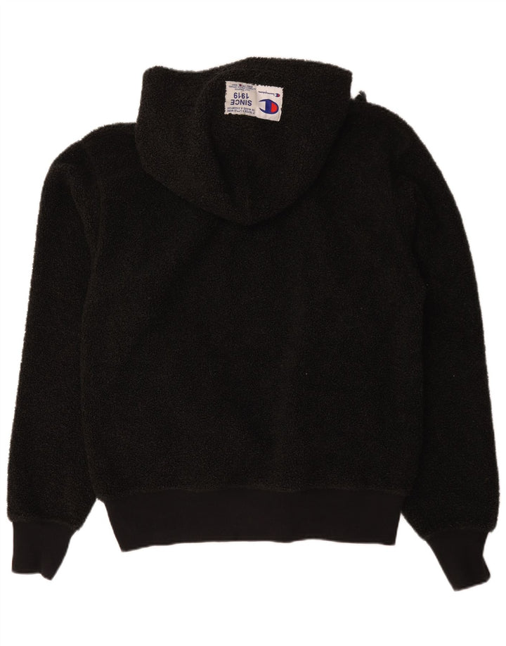 Champion Pull Polaire à Capuche Homme Noir Moyen