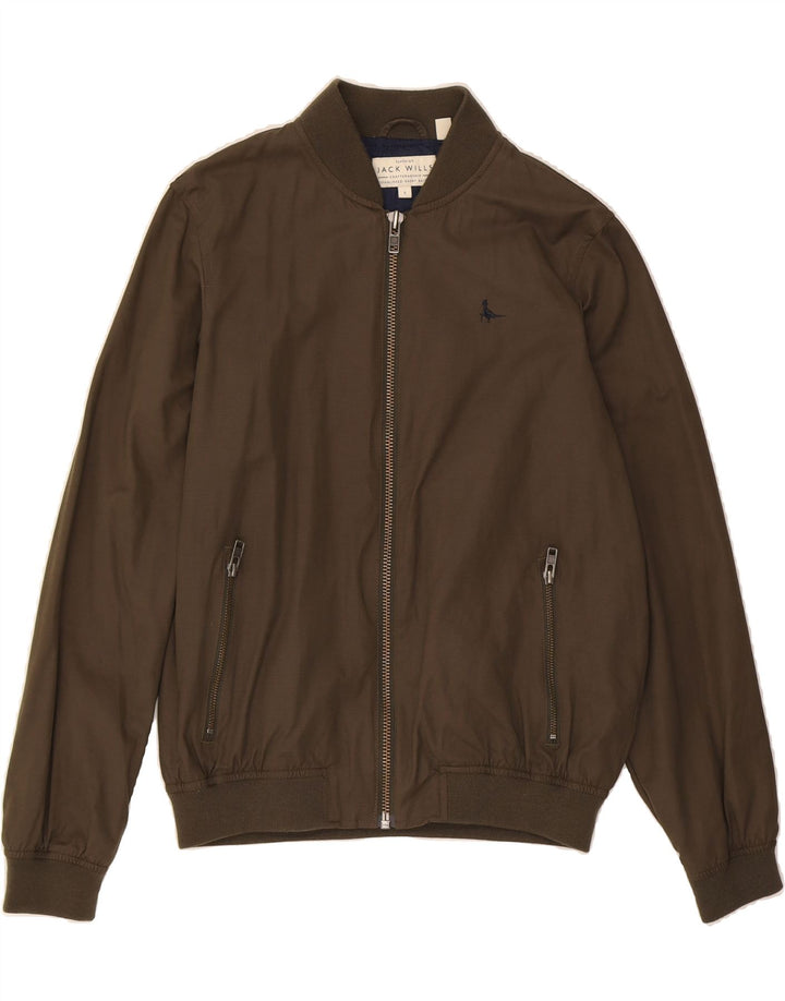 JACK WILLS Mens Bomber Jacket UK 36 Small Khaki Vintage Jack Wills and Second-Hand Jack Wills from Messina Hembry 