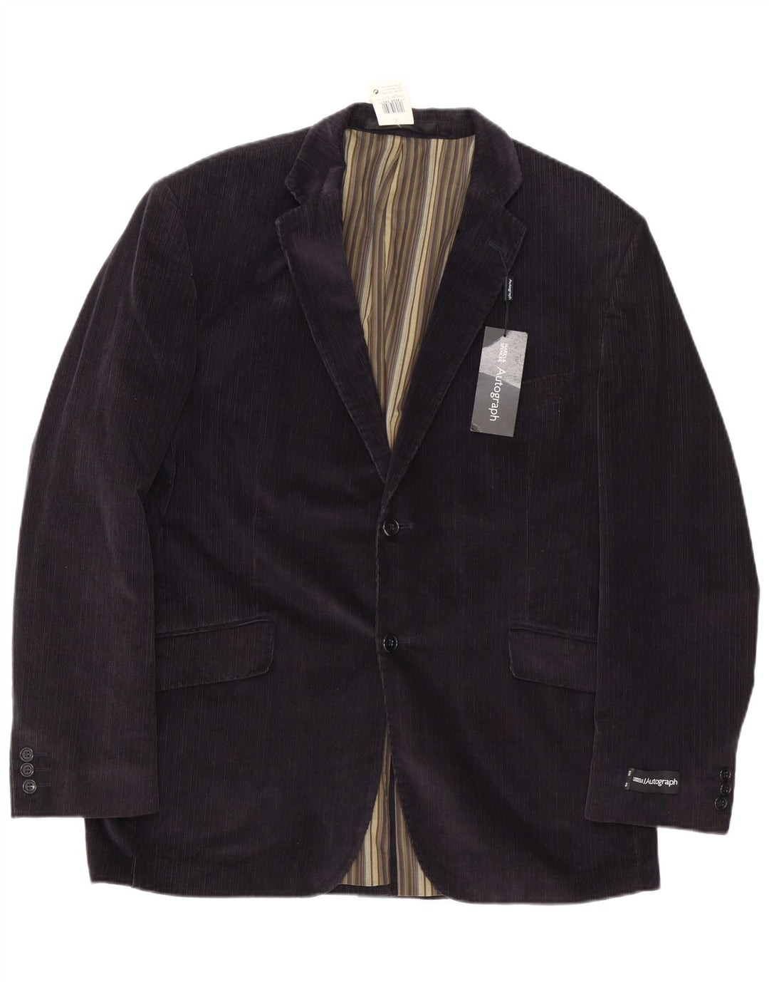 Marks & Spencer Veste blazer autographe à 2 boutons pour homme UK 40 Large Noir