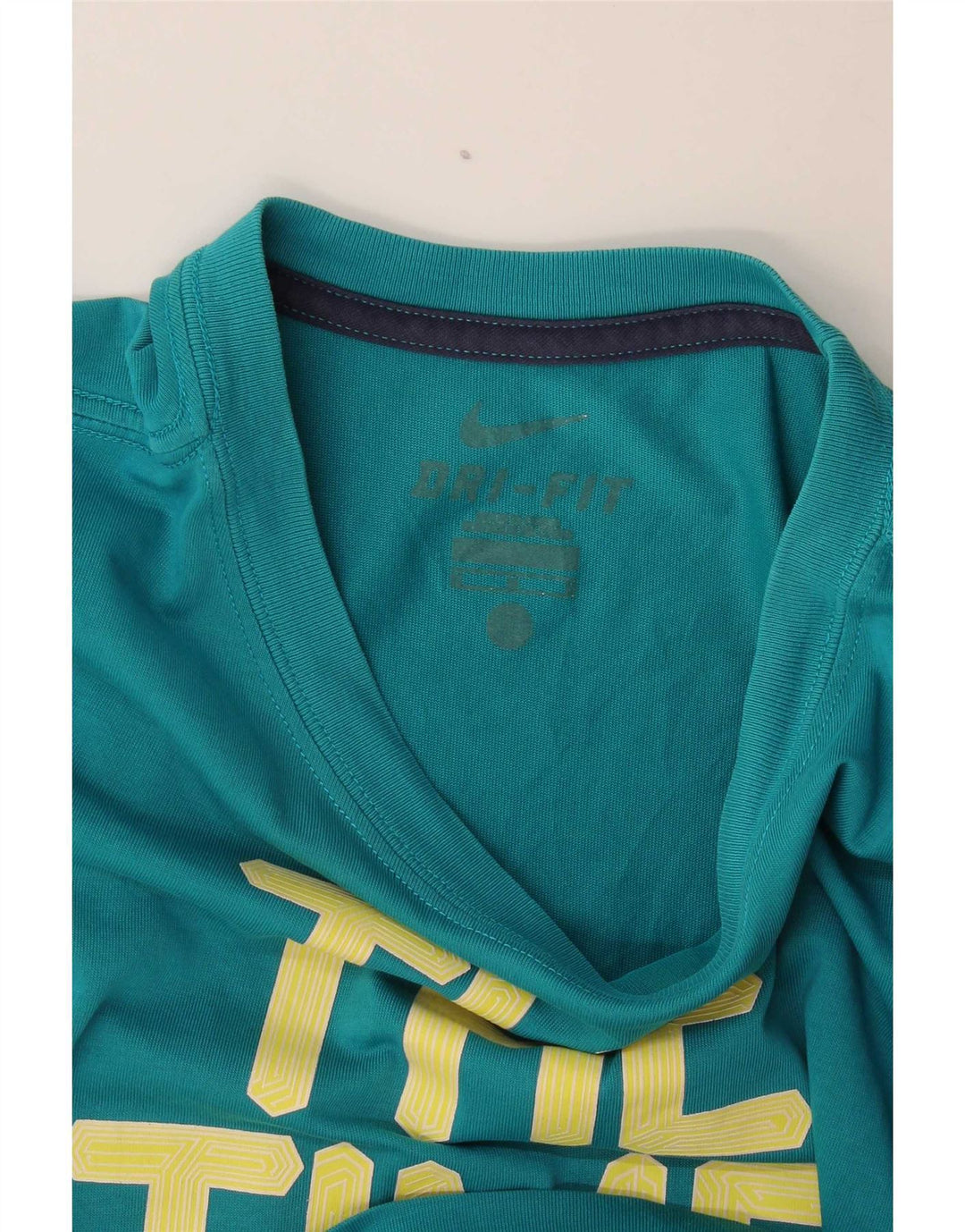 Nike Homme Dri Fit Graphic T-Shirt Top Turquoise Moyen