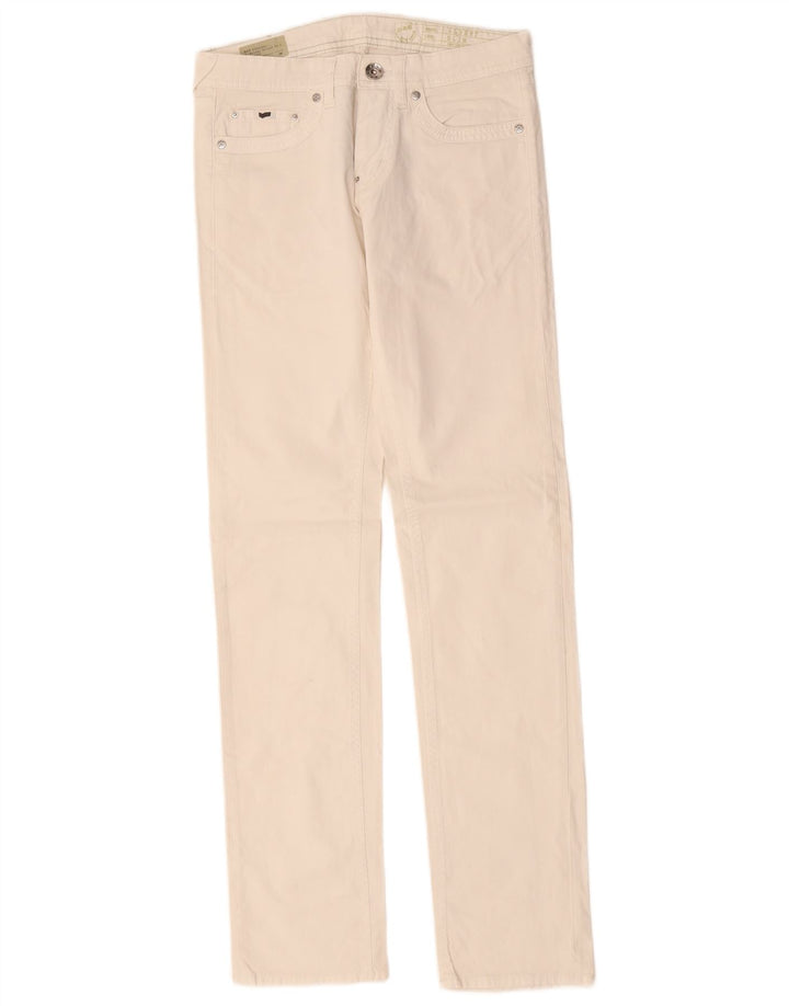 Gas Jean Slim Albert Femme W29 L34 Coton Blanc