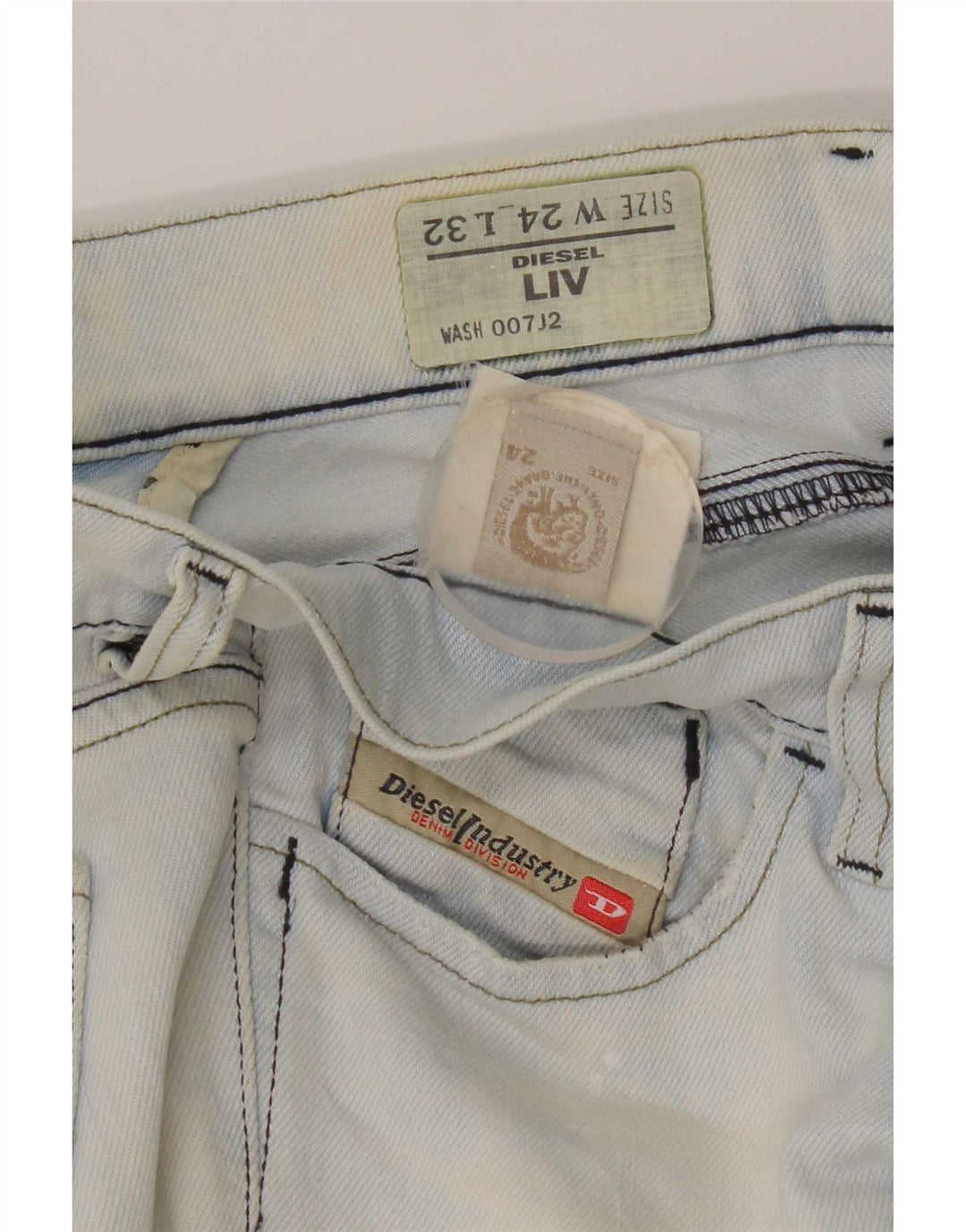 Diesel Jean Liv Slim Femme W24 L32 Bleu