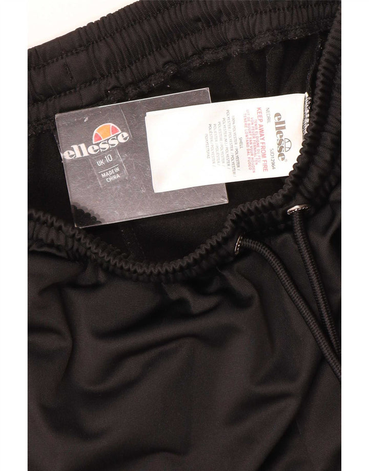 Ellesse Short de sport pour femme UK 10 Small Noir Polyester