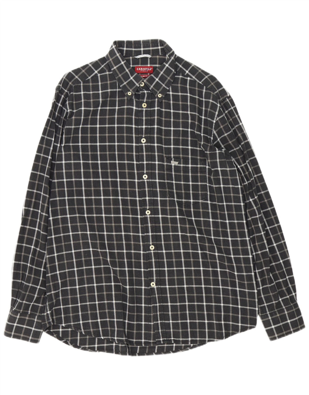 Carrera Chemise Regular Fit XL Gris Carreaux Coton