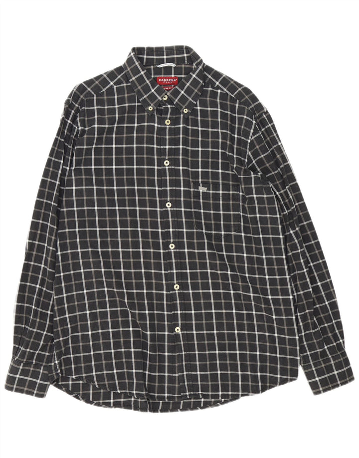 Carrera Chemise Regular Fit XL Gris Carreaux Coton