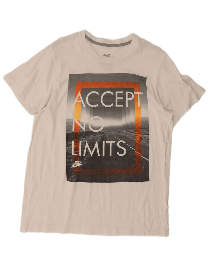 Nike T-shirt graphique pour homme, grand, blanc